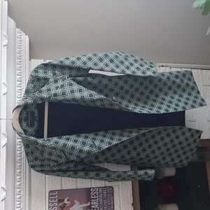 Women's Banana Republic Petite Retro 60's Printed Trench Coat Size XS